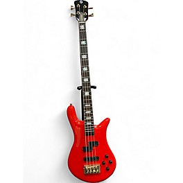 Used Spector euro 4LT Fiesta Red Electric Bass Guitar