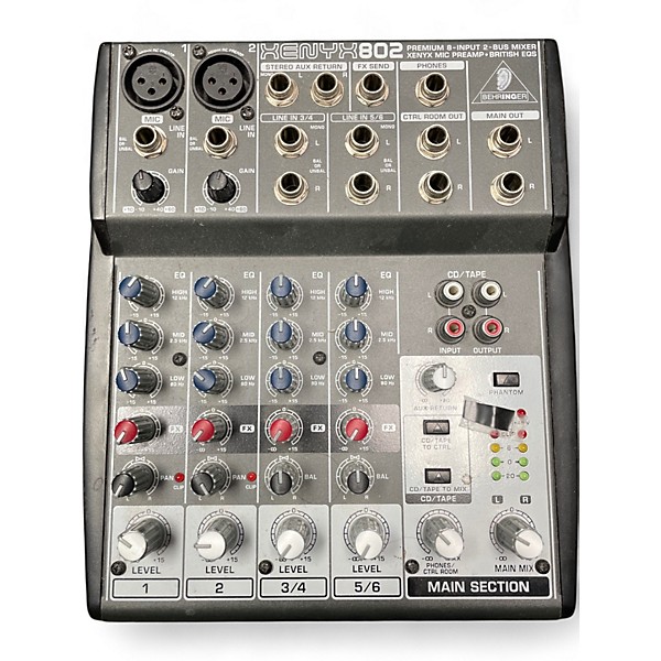 Used Behringer Xenyx 802 Unpowered Mixer