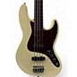 Used Fender Standard Fretless Jazz Bass Antique White Electric Bass Guitar