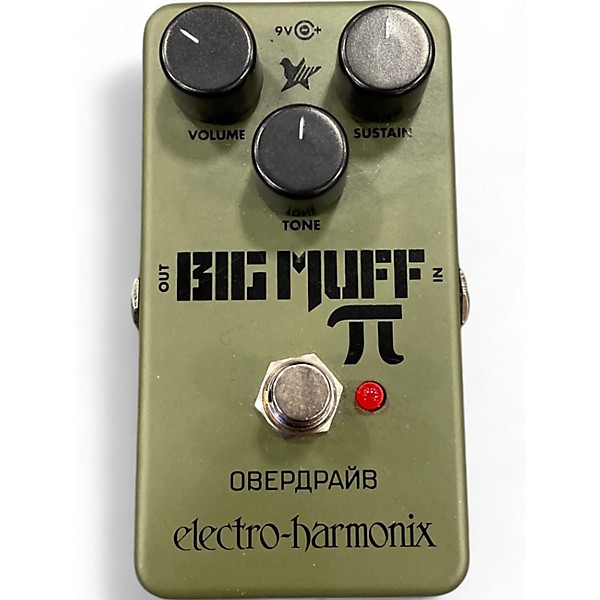 Used Electro-Harmonix Green Russian Big Muff Pi Fuzz Effect Pedal