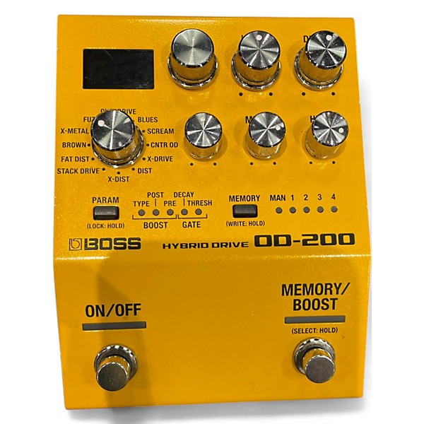 Used BOSS OD-200 Hybrid Drive  Effect Pedal