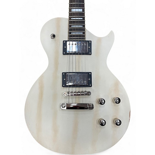 Used AXL AL-820 BADWATER Antique White Solid Body Electric Guitar