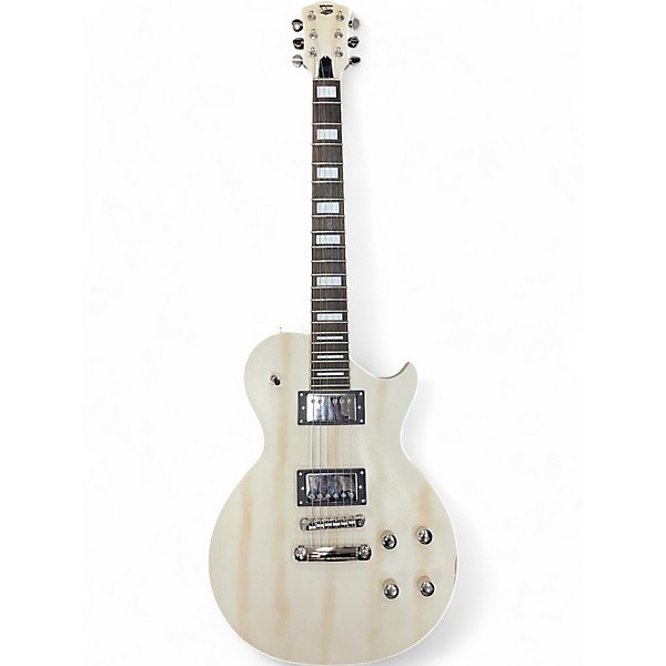 Used AXL AL-820 BADWATER Antique White Solid Body Electric Guitar