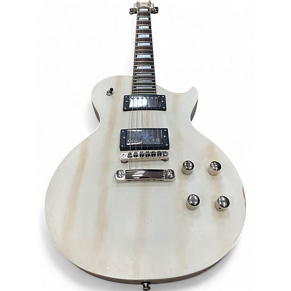 Used AXL AL-820 BADWATER Antique White Solid Body Electric Guitar