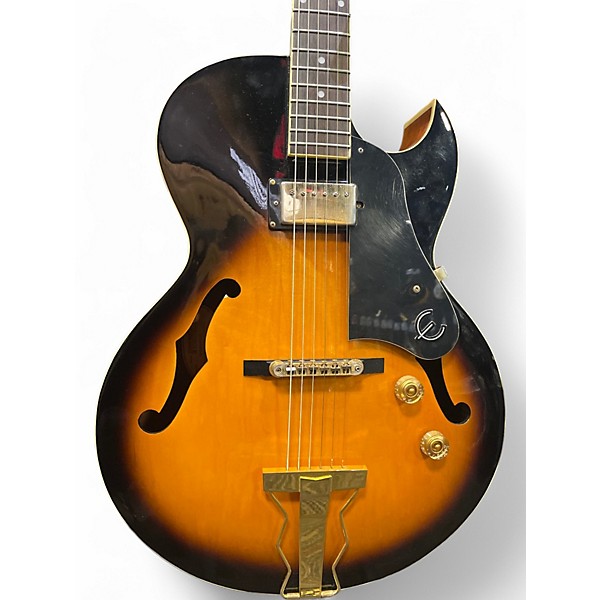 Used Epiphone ZEPHYR REGENT Vintage Sunburst Hollow Body Electric Guitar