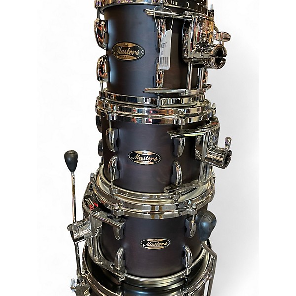 Used 2022 Pearl 5 Piece Masters Maple/Gum Satin Mahogany Drum Kit