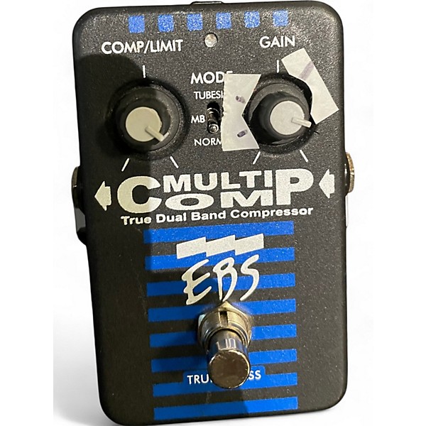 Used EBS MultiComp True Dual Band Compressor Bass Effect Pedal