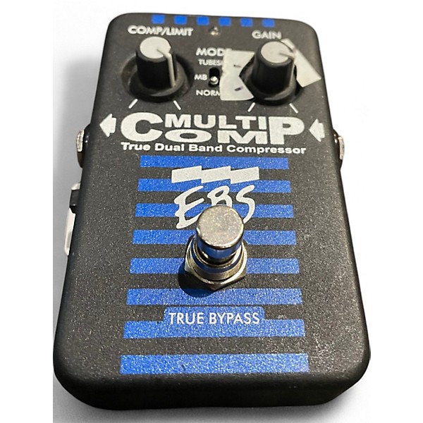 Used EBS MultiComp True Dual Band Compressor Bass Effect Pedal