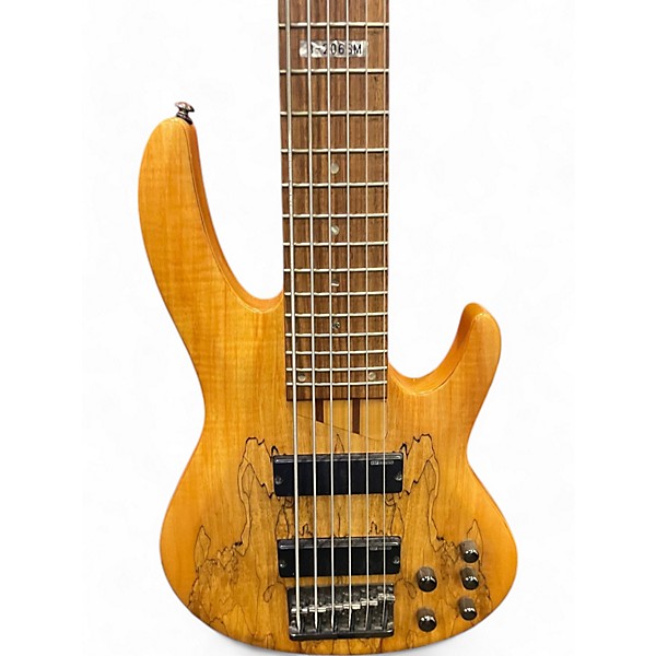 Used ESP LTD B206SM 6 String Natural Electric Bass Guitar