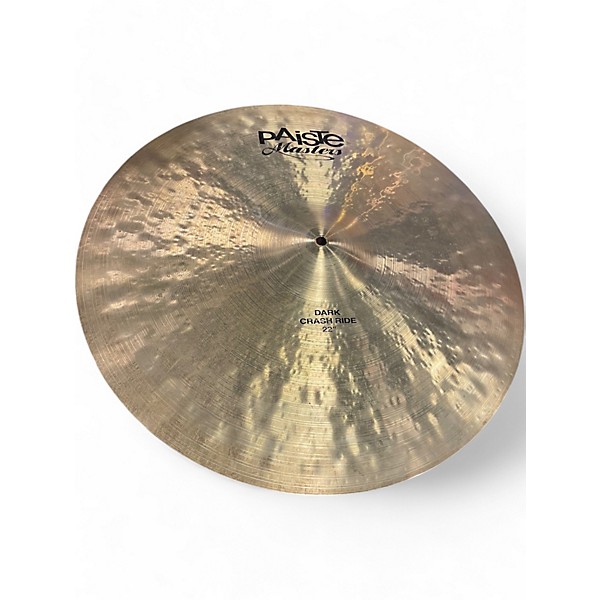 Used Paiste 22in MASTERS DARK CRASH RIDE Cymbal