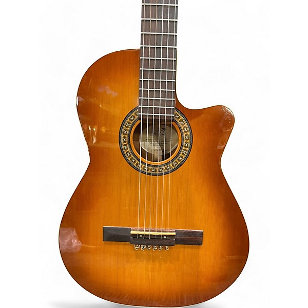 Used La Patrie Hybrid CW QII 2 Color Sunburst Classical Acoustic Electric Guitar