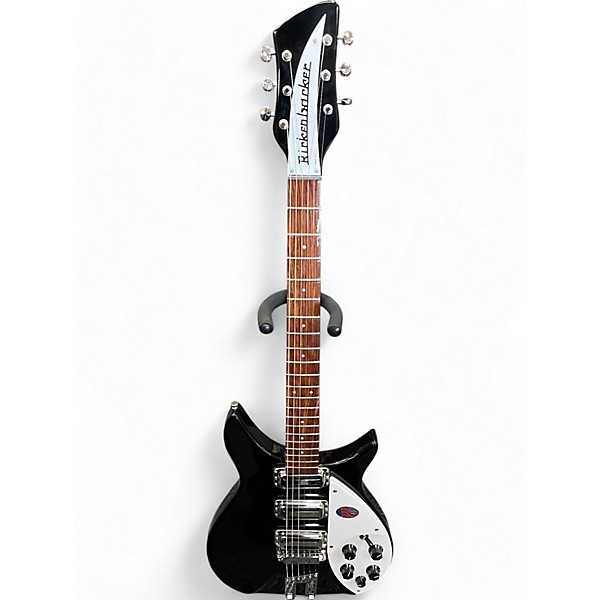 Used 2022 Rickenbacker 350V63 BLACK Solid Body Electric Guitar
