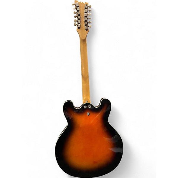 Vintage 1967 Mosrite Celebrity III Sunburst Hollow Body Electric Guitar