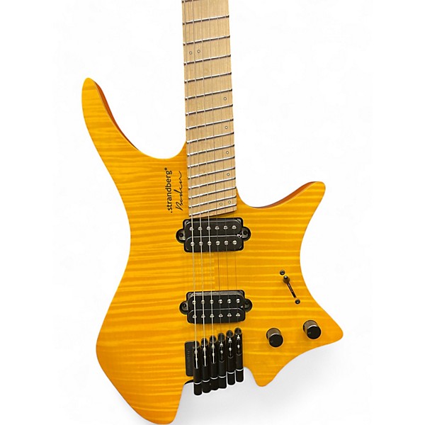 Used strandberg NX6 STANDARD Trans Amber Solid Body Electric Guitar