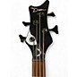 Used Dean Edge 4 String Lefty Black Electric Bass Guitar