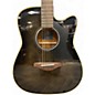 Used Yamaha A1MBK Trans Black Acoustic Electric Guitar