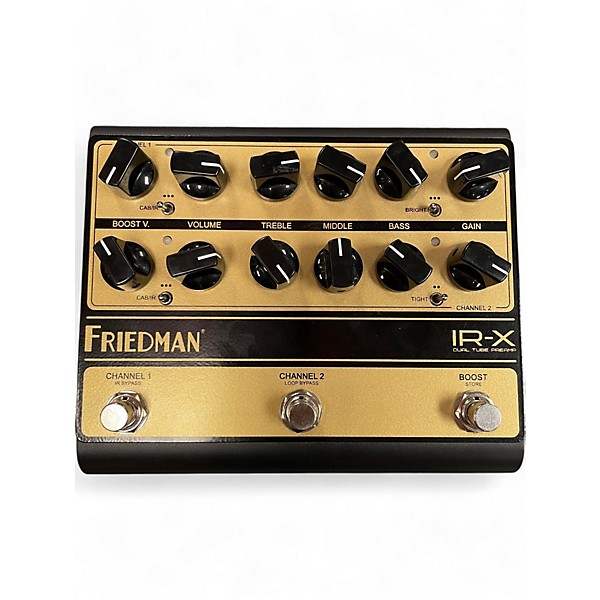 Used Friedman IR-X Dual-Tube Preamp DI+IR Dual-Channel 12AX7 Tubes Effect Pedal