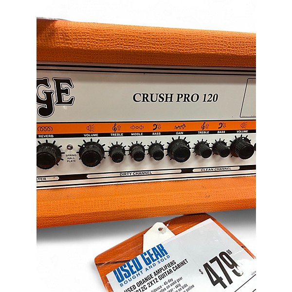 Used Orange Amplifiers CR120H Crush Pro 120W Solid State Guitar Amp Head