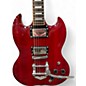 Used Stagg DOUBLE CUT AWAY RED Solid Body Electric Guitar