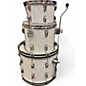 Used Ludwig 3 Piece Classic Maple Pearl White Drum Kit