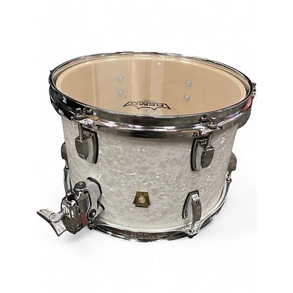 Used Ludwig 3 Piece Classic Maple Pearl White Drum Kit