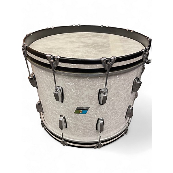 Used Ludwig 3 Piece Classic Maple Pearl White Drum Kit