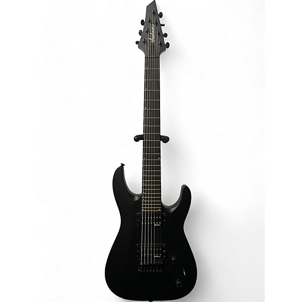 Used Jackson JS22-7 Dinky 7 String Black Solid Body Electric Guitar