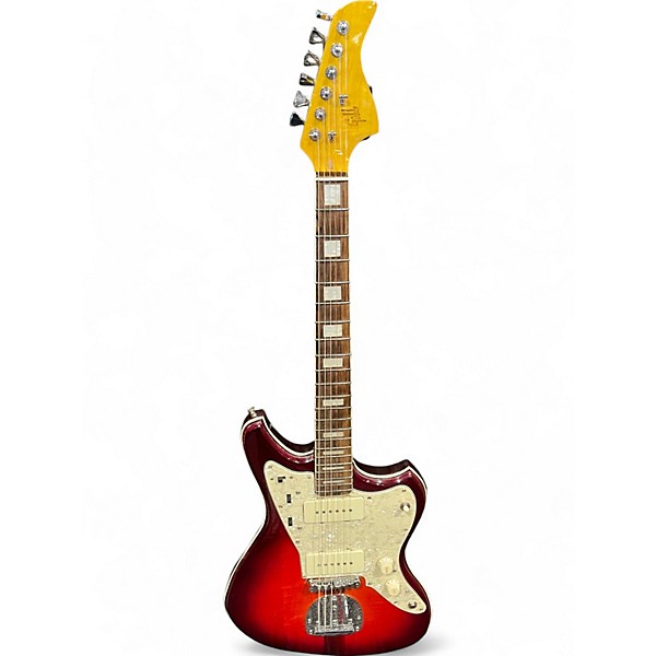Used Gill Texas jazz master Candy Red Burst Solid Body Electric Guitar