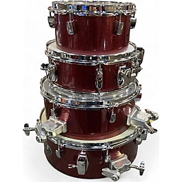 Used TAMA 4 Piece Silverstar Red Sparkle Drum Kit