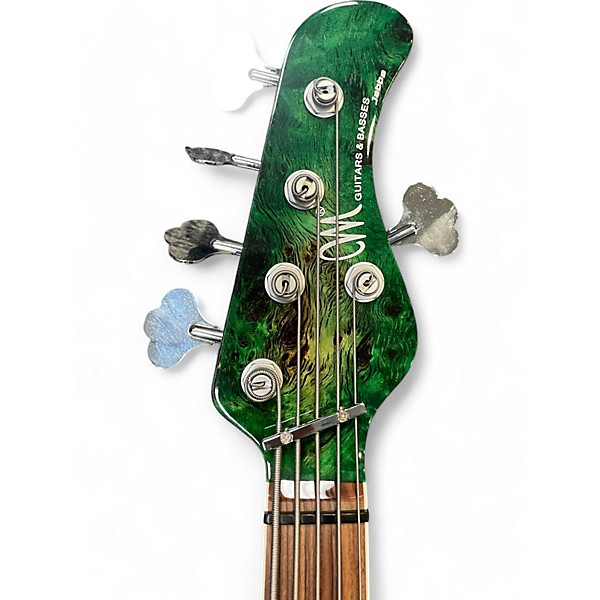 Used Mayones JABBA 5 CUSTOM GREEN Electric Bass Guitar