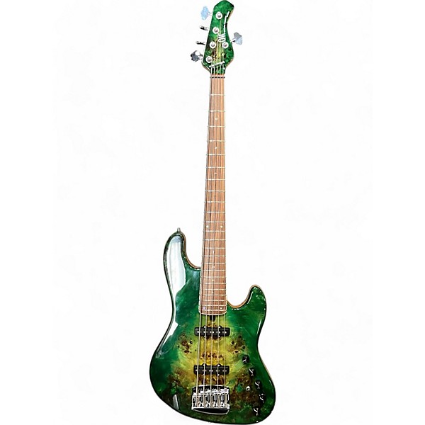 Used Mayones JABBA 5 CUSTOM GREEN Electric Bass Guitar