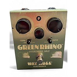 Used Way Huge Electronics WHE202 Green Rhino Overdrive Effect Pedal