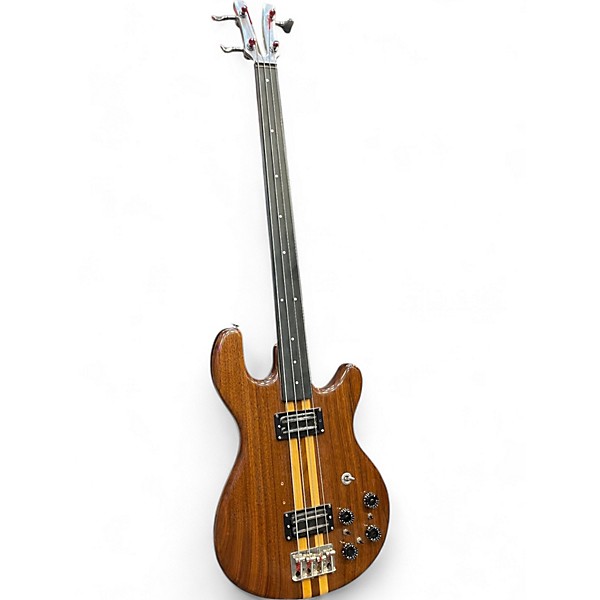 Used Kramer 450B Fretless Natural Electric Bass Guitar