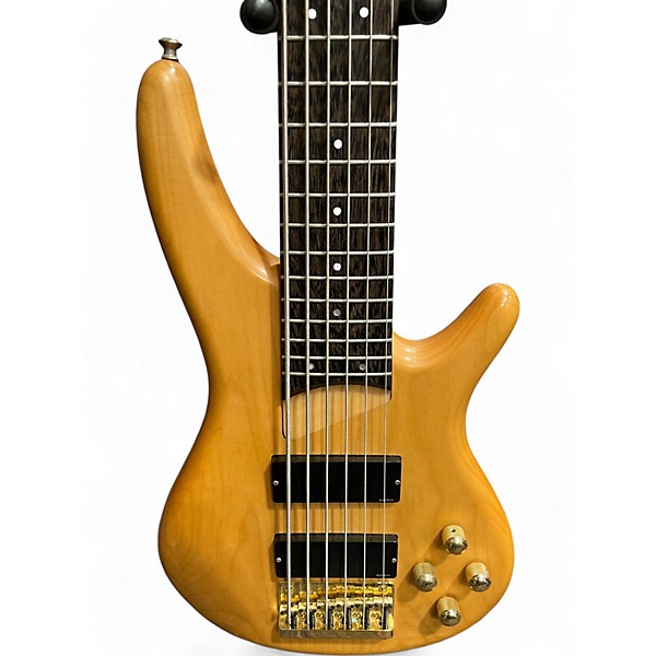 Used Ibanez SR506 6 String Natural Electric Bass Guitar