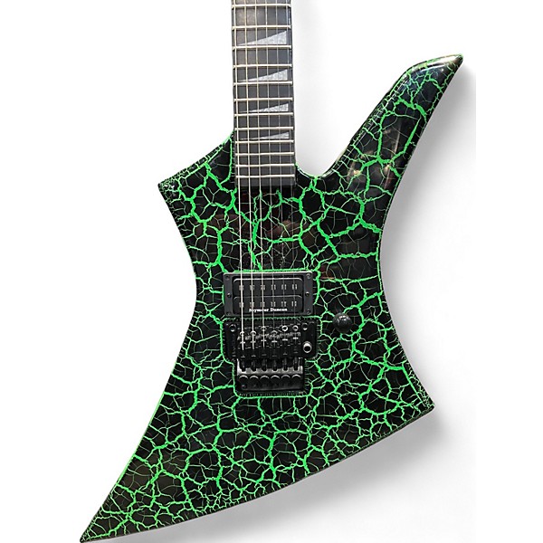 Used Jackson Brandon Ellis Green Crackle Green Crackle Solid Body Electric Guitar