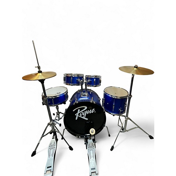 Used Rogue 5 Piece Junior Kicker Blue Drum Kit