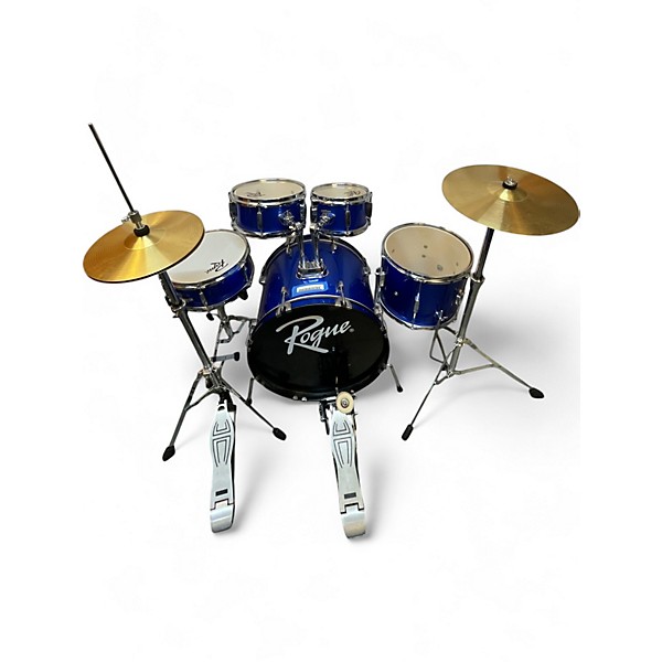 Used Rogue 5 Piece Junior Kicker Blue Drum Kit