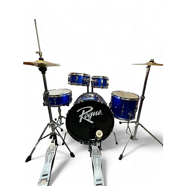 Used Rogue 5 Piece Junior Kicker Blue Drum Kit