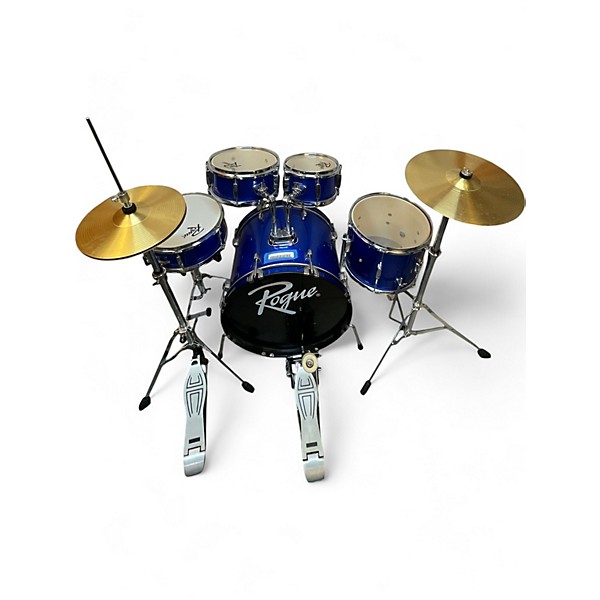 Used Rogue 5 Piece Junior Kicker Blue Drum Kit