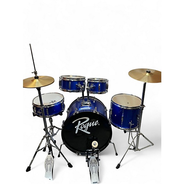 Used Rogue 5 Piece Junior Kicker Blue Drum Kit