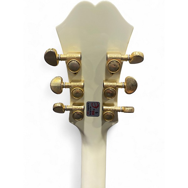 Used Epiphone Dot ES355 Antique White Hollow Body Electric Guitar