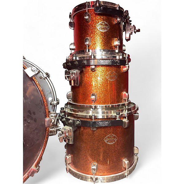 Used Yamaha 4 Piece Star Classic Kit Orange Sparkle Drum Kit