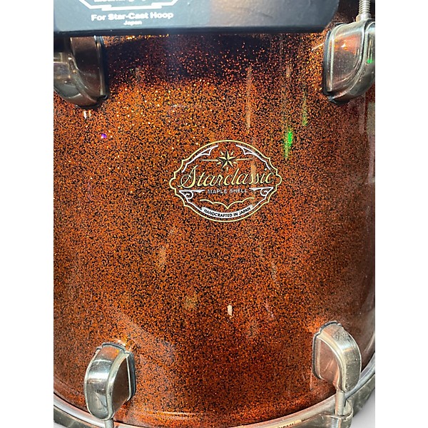 Used Yamaha 4 Piece Star Classic Kit Orange Sparkle Drum Kit