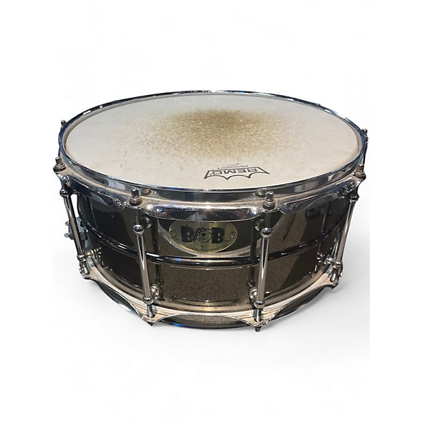 Used Pork Pie 14in Big Black Snare Silver Drum