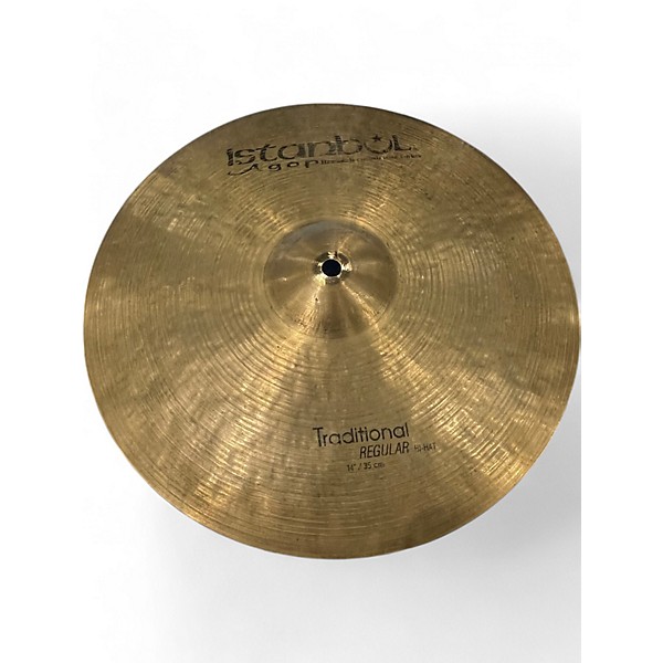 Used Istanbul Agop 14in TRADITIONAL REGULAR HI HAT PAIR Cymbal