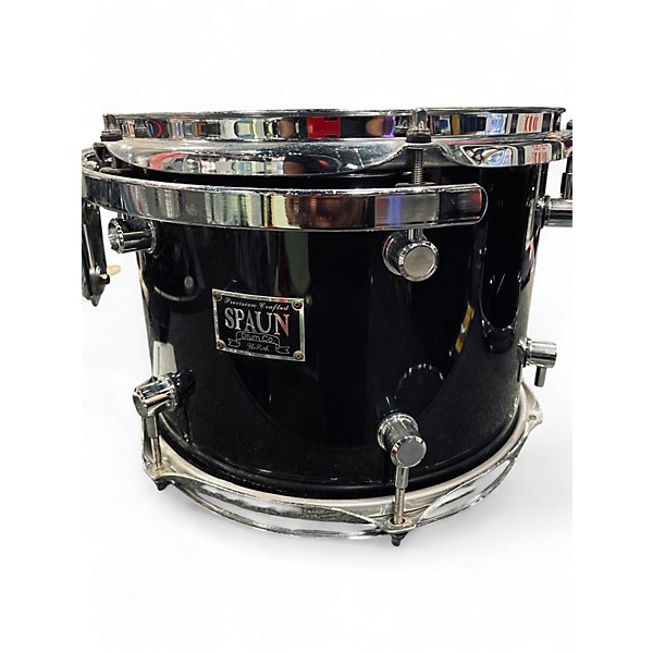 Used Spaun 4 Piece Custom Series BLACK Drum Kit