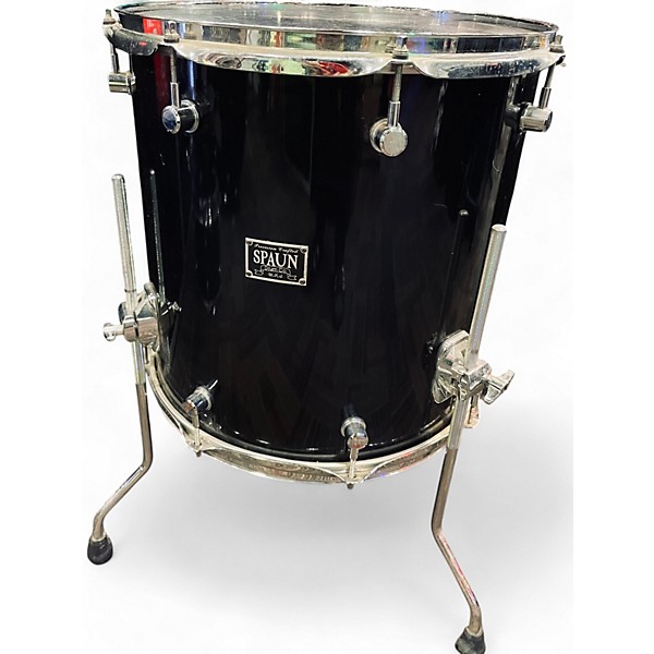 Used Spaun 4 Piece Custom Series BLACK Drum Kit