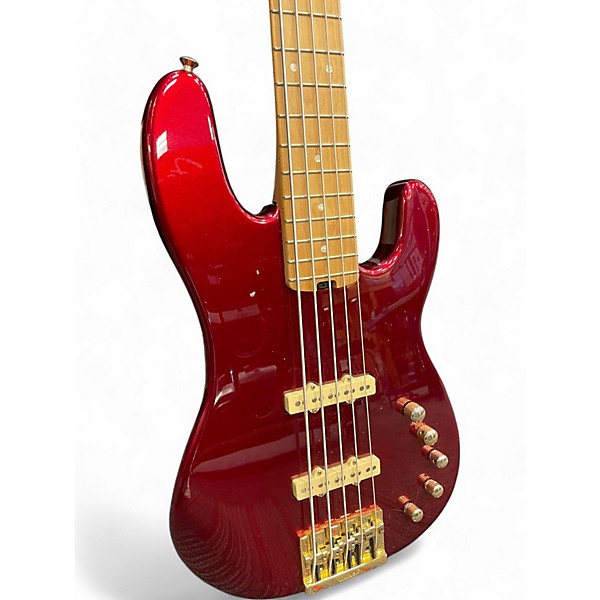 Used Charvel Pro-Mod San Dimas Bass JJ V  Candy Apple Red Electric Bass Guitar