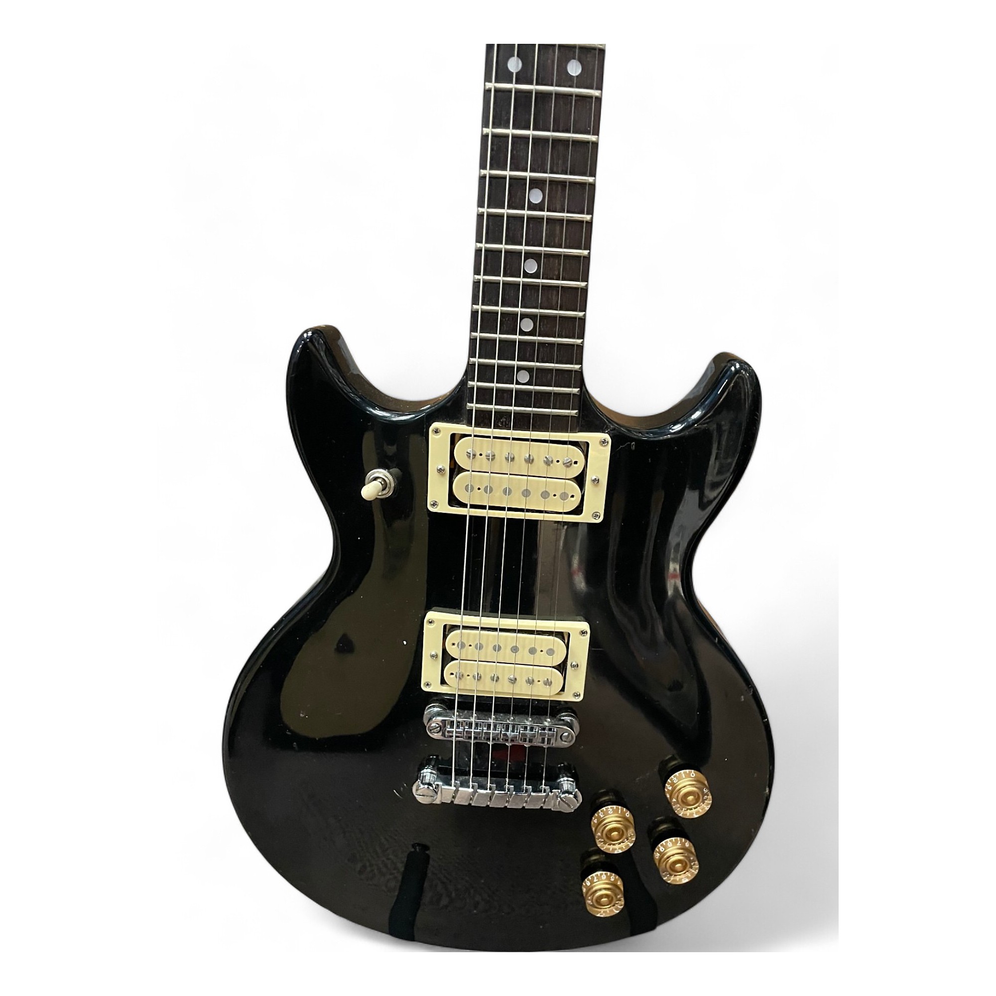 Vintage 1980 Ibanez AR50 Black Solid Body Electric Guitar