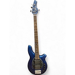 Used Sterling by Music Man Bongo Blue Electric Bass Guitar